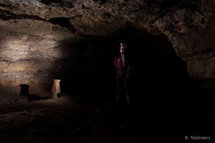 Butter churn inside the cave!